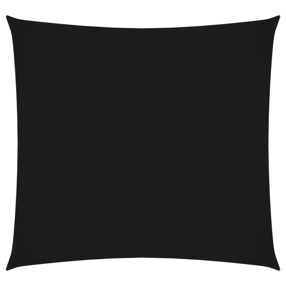Toldo de vela cuadrado tela Oxford negro 3,6x3,6
