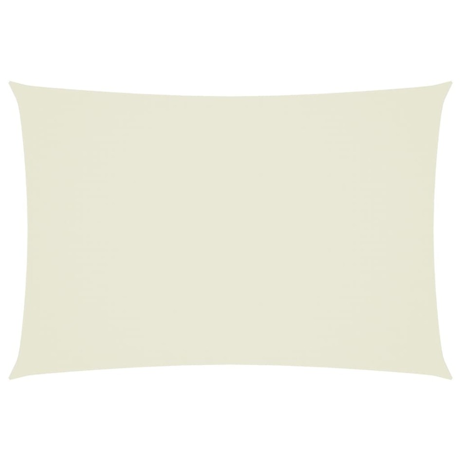 Toldo de vela rectangular tela Oxford color crema 3x5