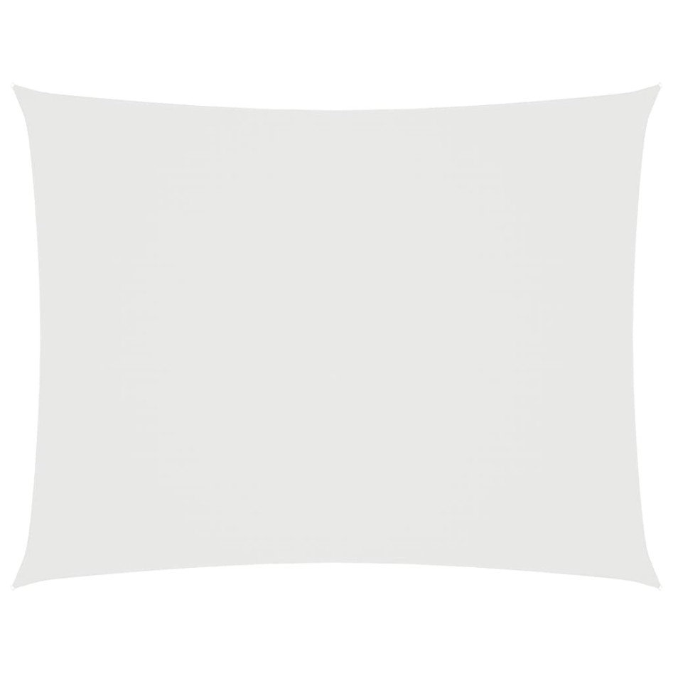 Toldo de vela rectangular tela Oxford blanco 3x5