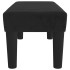 Banco de terciopelo negro 70x30x30