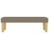 Banco de tela gris taupe 100x30x30