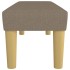 Banco de tela gris taupe 100x30x30