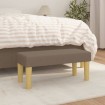 Banco de tela gris taupe 70x30x30 cm
