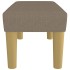 Banco de tela gris taupe 70x30x30