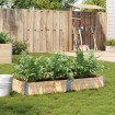 Jardinera de madera maciza de pino 150x50 cm