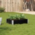Jardinera de madera maciza de pino negro 80x60