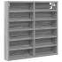 Vitrina de madera de ingeniería gris Sonoma 60x8,5x58