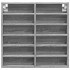 Vitrina de madera de ingeniería gris Sonoma 60x8,5x58