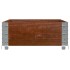 Collar de palet madera maciza de pino marrón 100x50