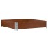 Collar de palet madera maciza de pino marrón 100x100