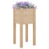 Jardineras 2 uds madera maciza de pino 31x31x70