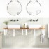Soportes estante de lavabo 2 uds rectangular acero