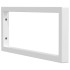 Soportes estante de lavabo 2 uds rectangular acero