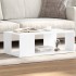 Mesa de centro madera de ingeniería blanca 89,5x48x30