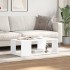 Mesa de centro madera de ingeniería blanca 89,5x48x30