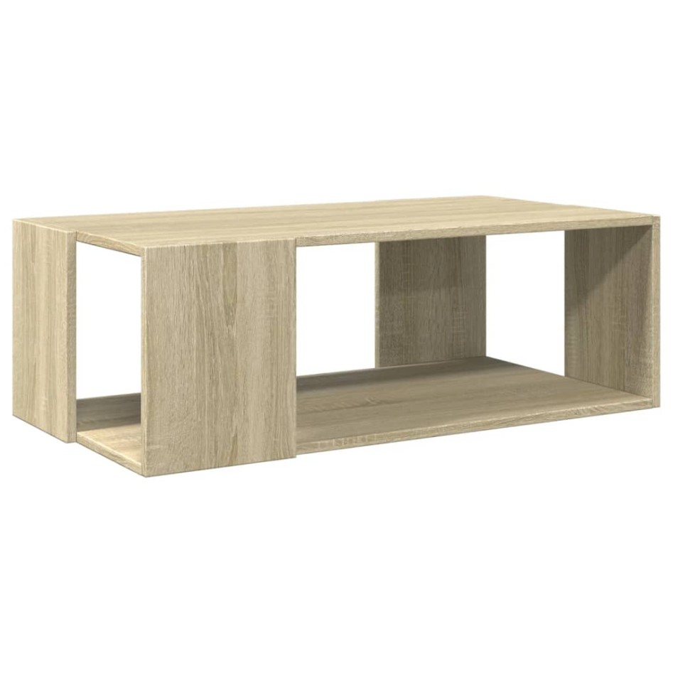 Mesa de centro madera de ingeniería roble Sonoma 89,5x48x30