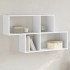 Estantería de pared madera ingeniería blanco 100x20x53
