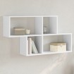 Estantería de pared madera ingeniería blanco 100x20x53 cm