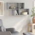 Estante de pared madera ingeniería gris hormigón 100x20x53