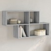 Estante de pared madera ingeniería gris Sonoma 100x20x53 cm