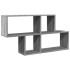 Estante de pared madera ingeniería gris Sonoma 100x20x53