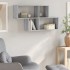 Estante de pared madera ingeniería gris Sonoma 100x20x53
