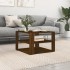 Mesa de centro madera ingeniería roble marrón 59,5x59,5x40