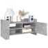 Mueble de TV madera ingeniería gris hormigón 80x35x40