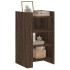 Aparador madera contrachapada marrón roble 45x35x75