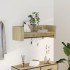 Estante de pared madera ingeniería roble Sonoma 100x35x30,5