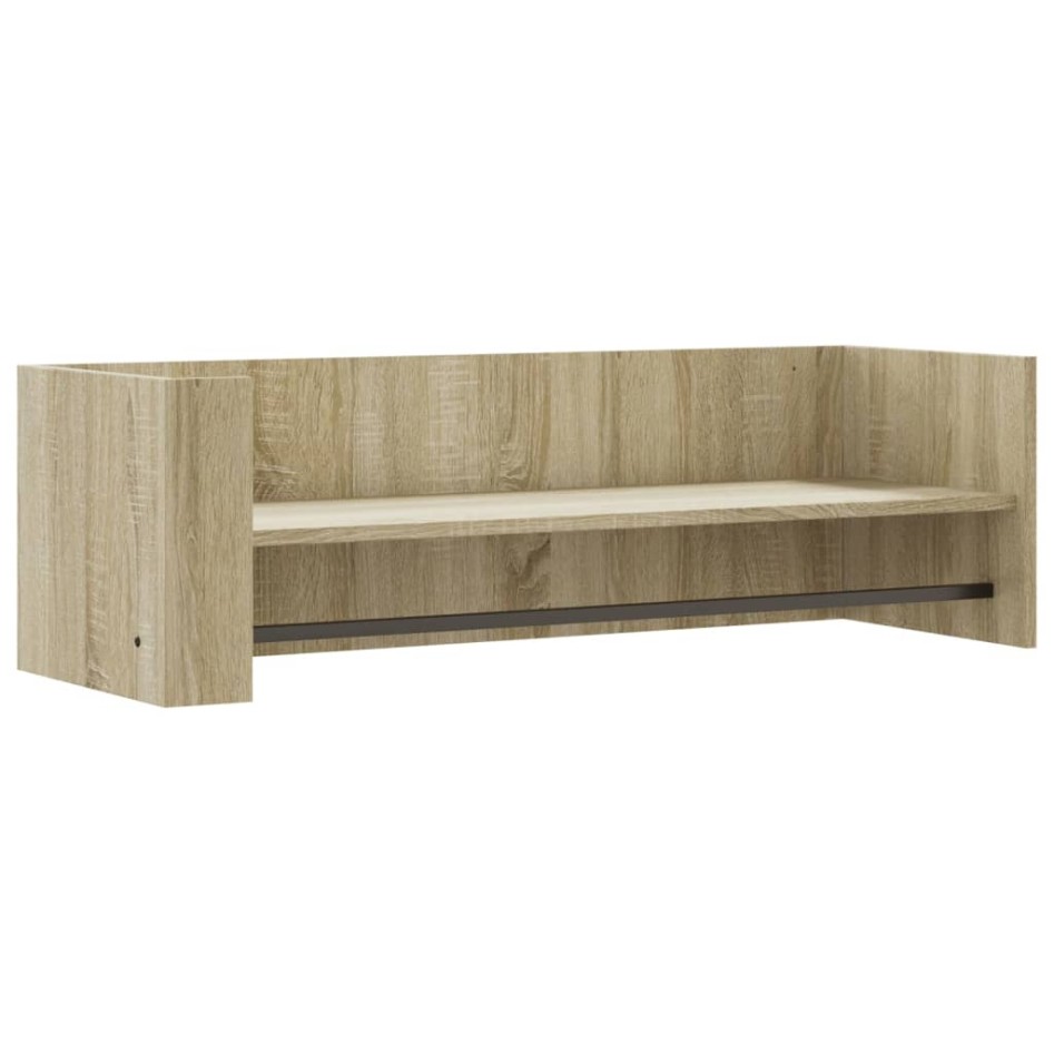 Estante de pared madera ingeniería roble Sonoma 100x35x30,5