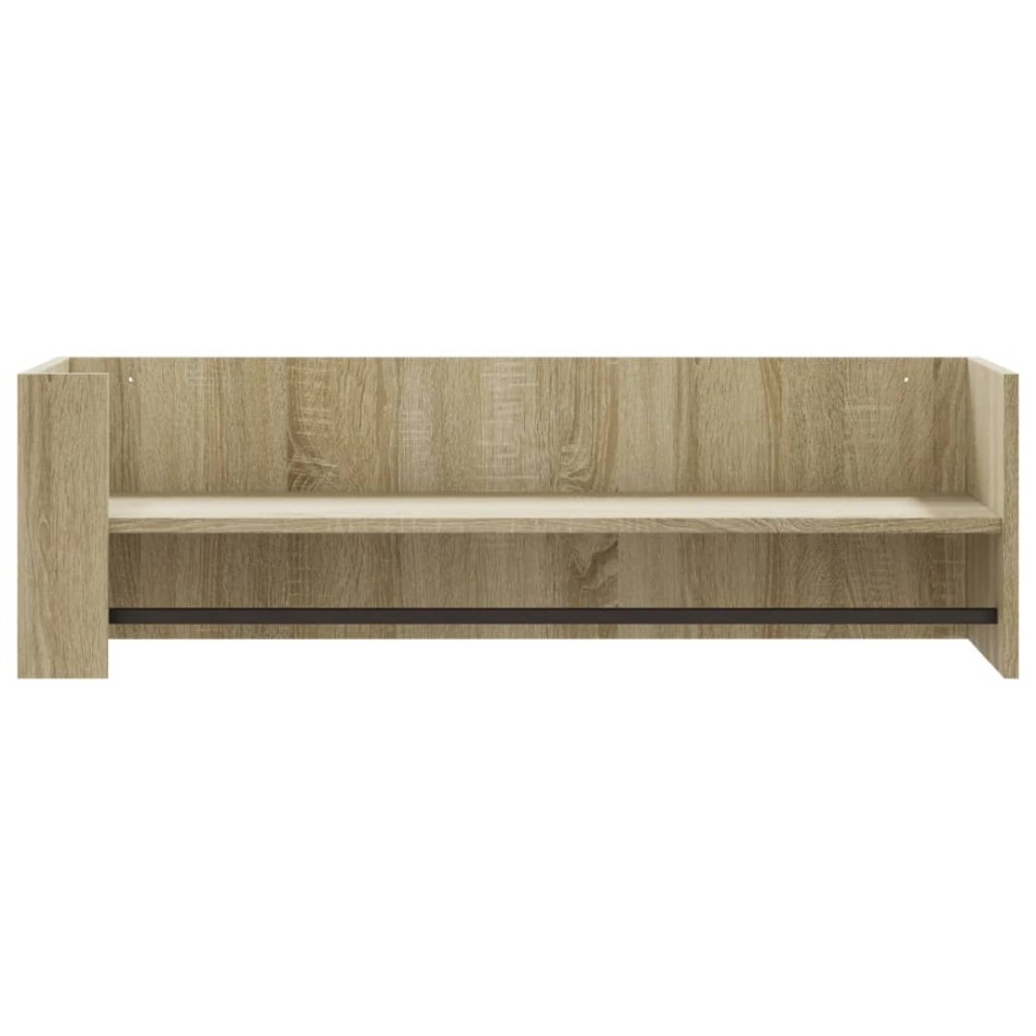 Estante de pared madera ingeniería roble Sonoma 100x35x30,5