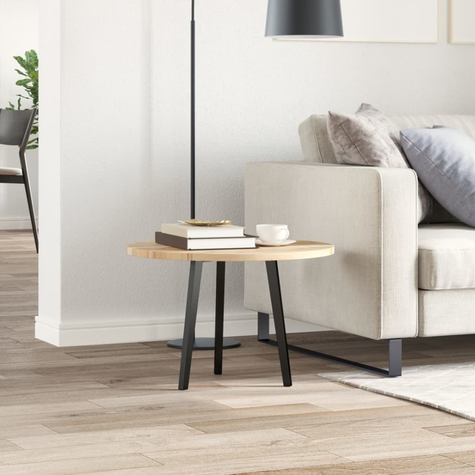 Tablero de mesa redondo madera maciza de acacia Ø60x2