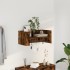 Estante pared madera ingeniería roble ahumado 70,5x35x30,5