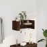 Estante de pared madera ingeniería marrón roble 70,5x35x30,5