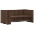 Estante de pared madera ingeniería marrón roble 70,5x35x30,5