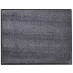 Alfombra de entrada PVC gris 120x180