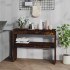 Mesa consola madera contrachapada roble ahumado 102x30x80
