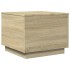 Mesa de centro con luces LED roble Sonoma 50x50x40