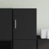 Armario de pared madera de ingeniería negro 30x42,5x40