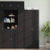 Armario de pared madera de ingeniería negro 30x42,5x40