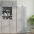 Armario de pared madera ingeniería gris hormigón 30x42,5x40
