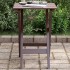 Mesa auxiliar plegable madera maciza de álamo