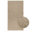 Alfombra ZIZUR apariencia yute interior exterior beige 80x150cm