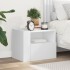 Mesita de noche de pared blanco 45x30x35