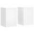 Soportes de plantas 2 uds madera ingeniería blanco 25x25x35