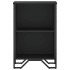 Estantería madera de ingeniería negro 50x31x74,5