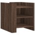 Mesita de noche madera de ingeniería roble marrón 45x50x50