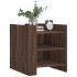 Mesita de noche madera de ingeniería roble marrón 45x50x50