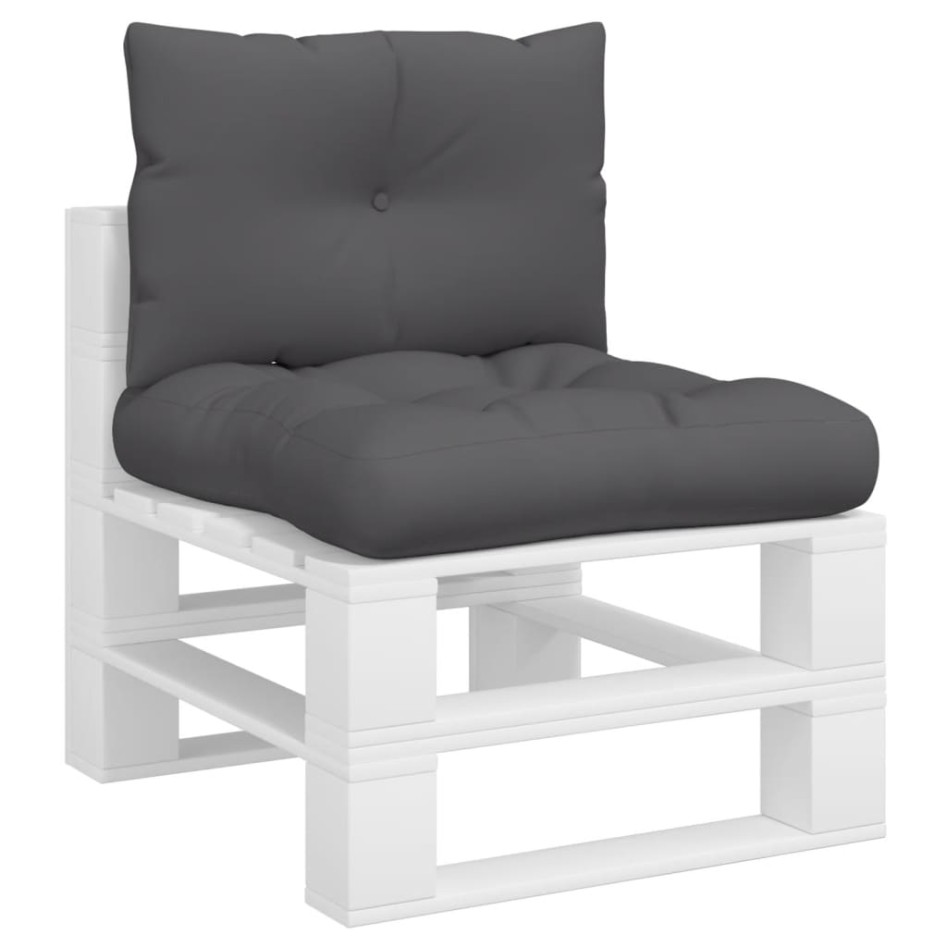 Cojines para palets 2 unidades tela gris